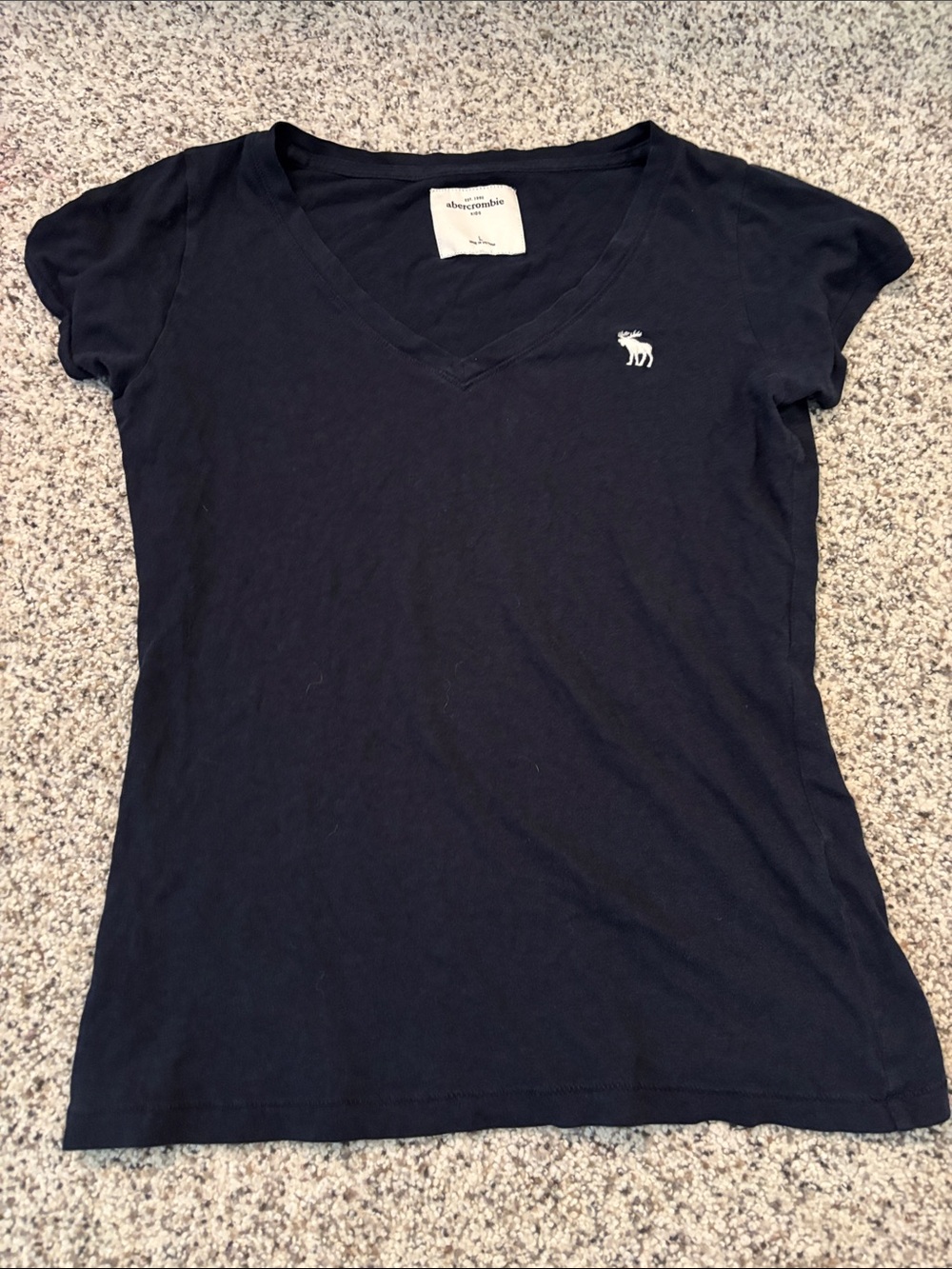Abercrombie Kids Large Dark Navy V-Neck Tee